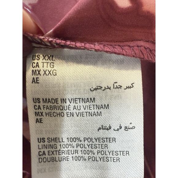 INC International Concepts Burgundy Floral Print Sleeveless Blouse Women’s XXL - Picture 9 of 13